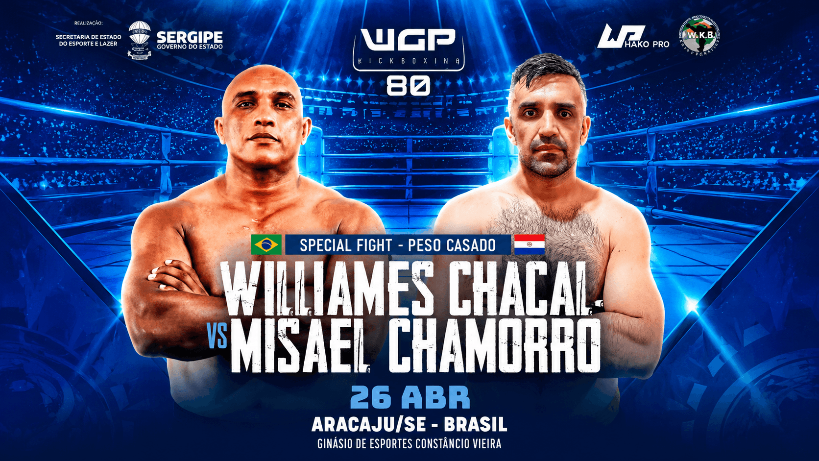 WGP 80 estreia em Aracaju com disputa de cinturão e GP nos Super-Leves